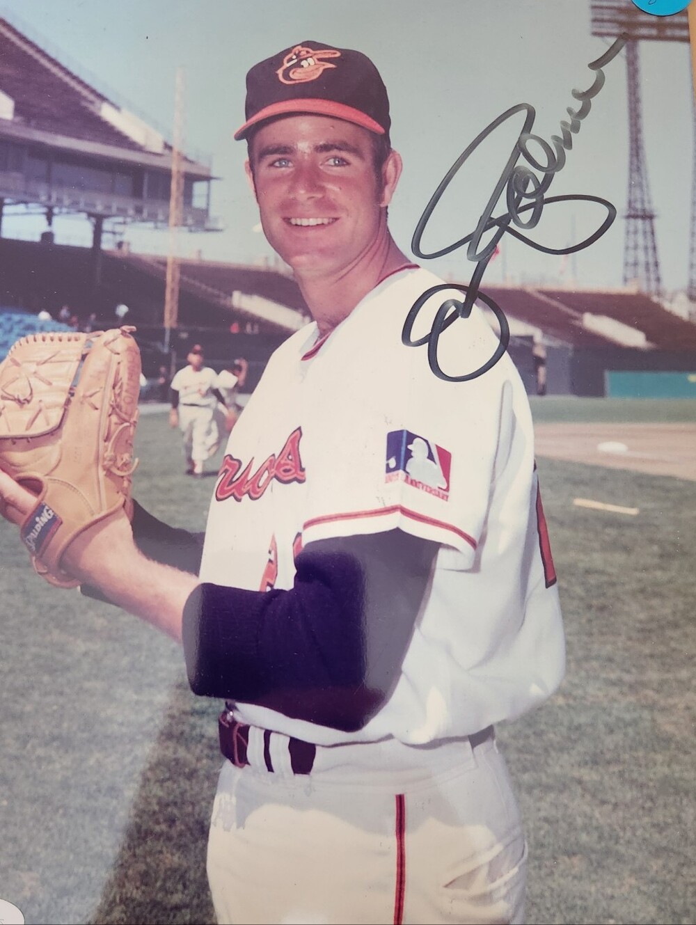 Signed Baltimore Orioles Baseball Photo Of JimPalmer - Team Jersey & Cap